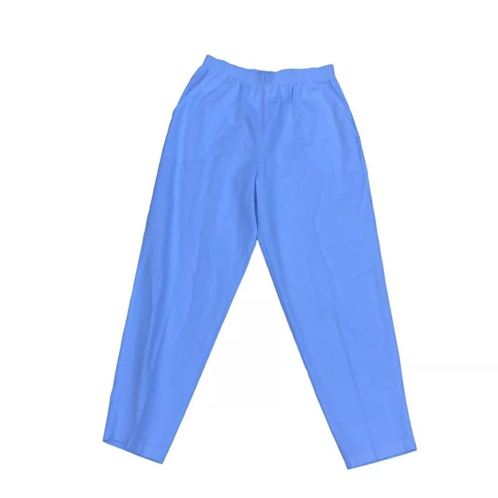 SEASON TICKET Lounge Pants Women's 12 Short Slacks White Pockets Elastic…​​